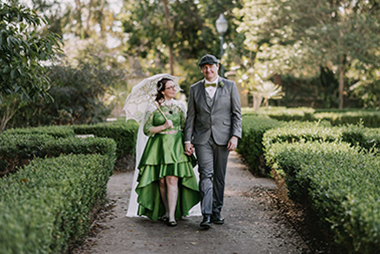 Whimsical Gamer Garden Microwedding
