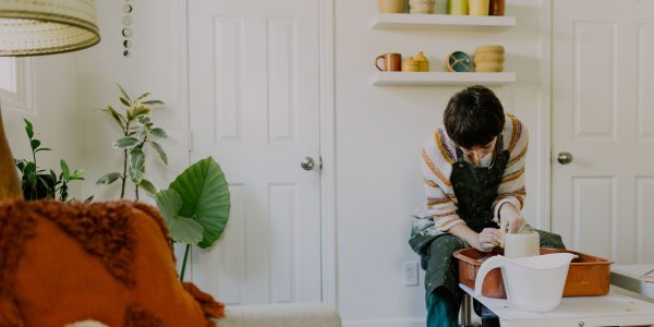 Artisanal Pottery & Fun Headshots &ndash; Photo by Let's Frolic Together