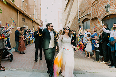 Playful Vibrant Art Wedding