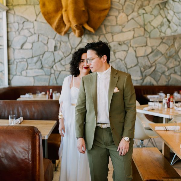 Wild Queer Desert Modern Wedding &ndash; Photo by Let's Frolic Together