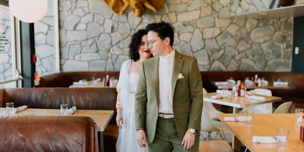 Wild Queer Desert Modern Wedding &ndash; Photo by Let's Frolic Together
